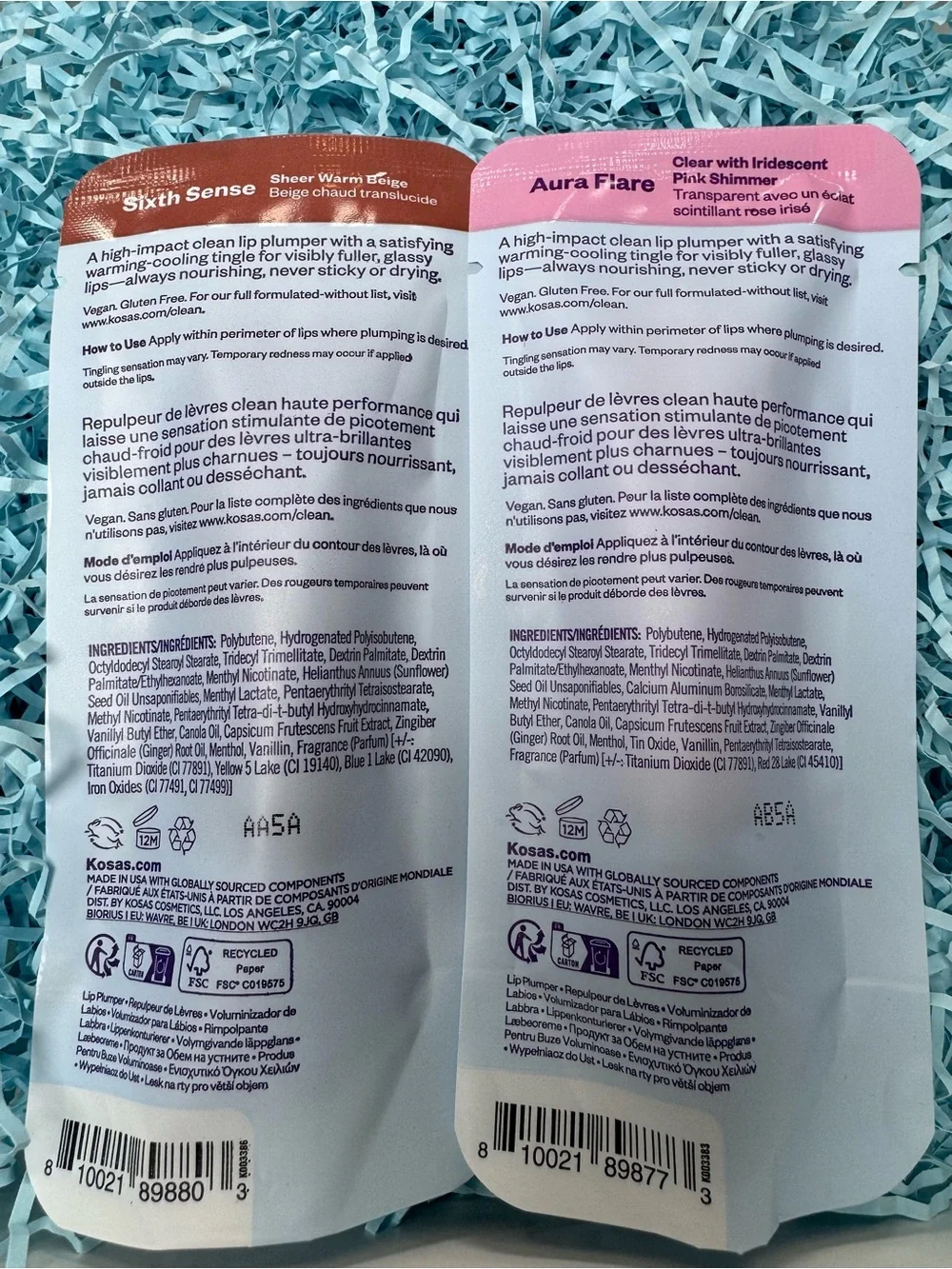 KOSAS Lip Pulse Glassy Lip Plumper Gloss Duo